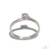 Kép 1/2 - Női köves gyűrű szögletes foglalattal (Fehér  - 2.4 gr) - 1007F