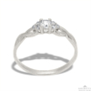 Kép 1/4 - Többköves női gyűrű áttört végtelen mintával (Fehér  - 1.7 gr) - 1009F