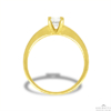 Kép 2/2 - Női szoliter gyűrű szögletes karmokkal (Sárga  - 2.2 gr) - 1011S