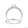 Kép 3/4 - Női szoliter gyűrű szögletes karmokkal (Fehér  - 2.1 gr) - 1012F