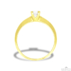 Kép 3/4 - Női szoliter gyűrű szögletes karmokkal (Sárga  - 2.1 gr) - 1012S