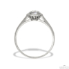 Kép 3/5 - Ovál köves női gyűrű (Fehér  - 2.4 gr) - 1037F
