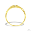Kép 2/4 - Köves női gyűrű áttört hullámos mintával (Sárga  - 1.7 gr) - 962S