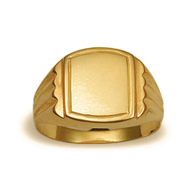 Unisex pecsétgyűrű (Sárga  - 7.8 gr) - 010S