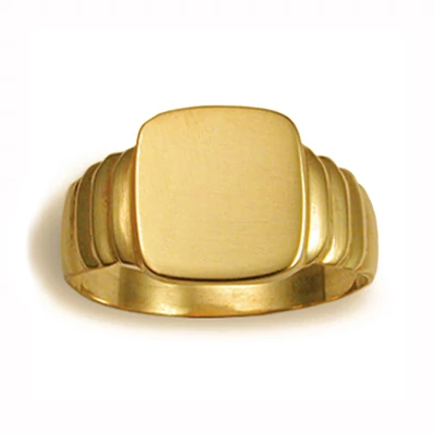 Unisex pecsétgyűrű (Sárga  - 6.6 gr) - 011S