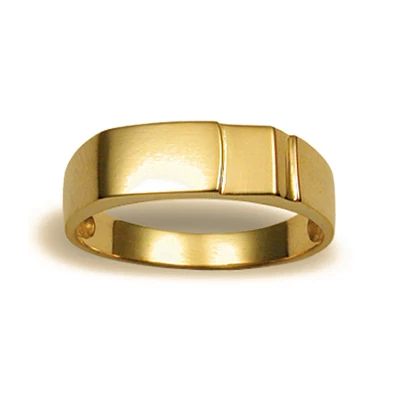Unisex pecsétgyűrű (Sárga  - 4.5 gr) - 027S