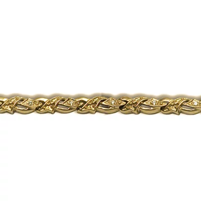 Női köves karlánc (Sárga  - 11.4 gr) - 816S
