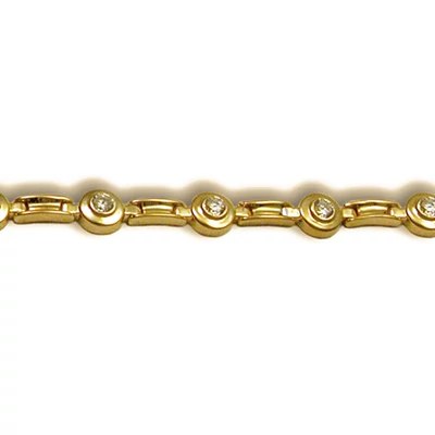 Női köves karlánc (Sárga  - 19.5 gr) - 815S