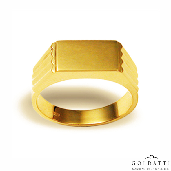 Férfi pecsétgyűrű (Sárga  - 8 gr) - 001S