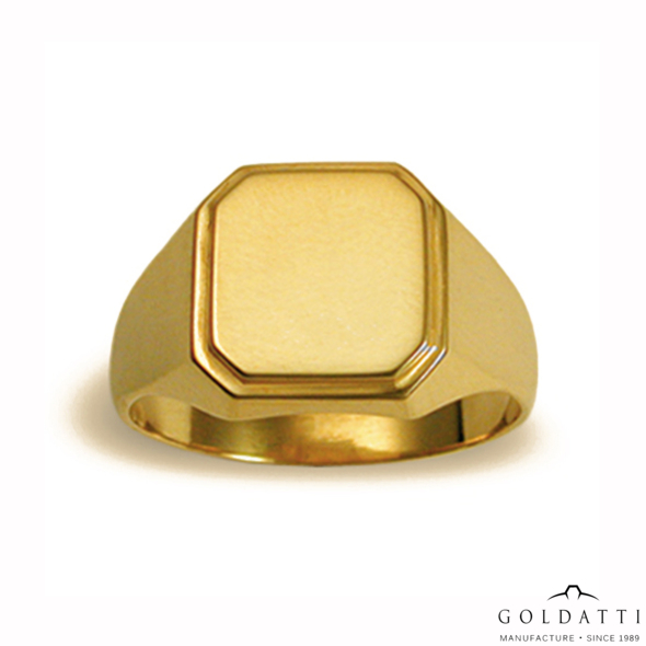 Férfi pecsétgyűrű (Sárga  - 7 gr) - 007S