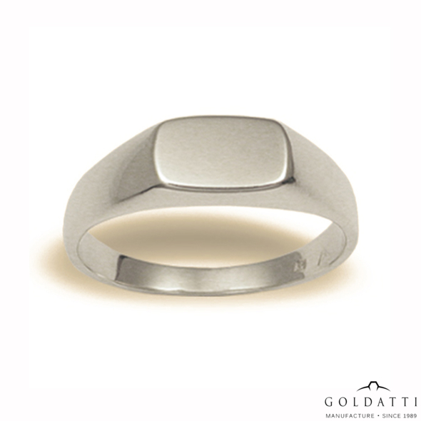 Unisex pecsétgyűrű (Fehér  - 3 gr) - 021F