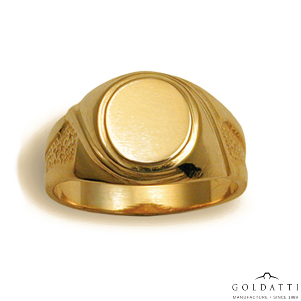 Női pecsétgyűrű (Sárga  - 5 gr) - 023S
