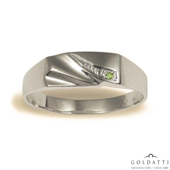 Női pecsétgyűrű (Fehér  - 4.5 gr) - 026F
