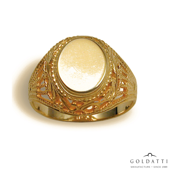 Női pecsétgyűrű (Sárga  - 7.3 gr) - 035S