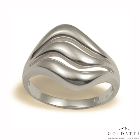 Plasztikus női gyűrű (Fehér  - 4.5 gr) - 044F