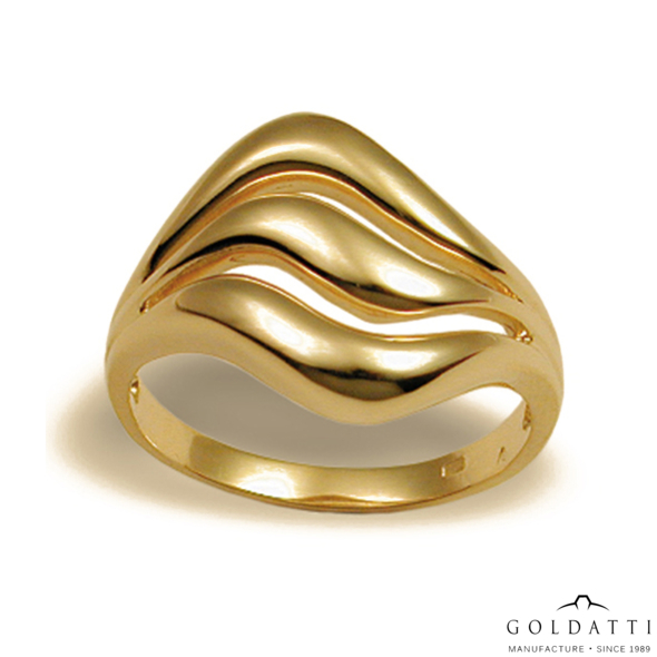 Plasztikus női gyűrű (Sárga  - 4.5 gr) - 044S