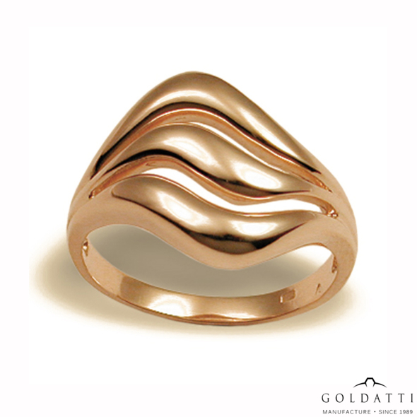 Plasztikus női gyűrű (Vörös  - 4.5 gr) - 044V