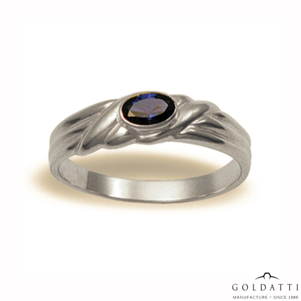 Női köves gyűrű (Fehér  - 4 gr) - 052F
