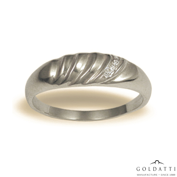 Női köves gyűrű (Fehér  - 5.4 gr) - 055F