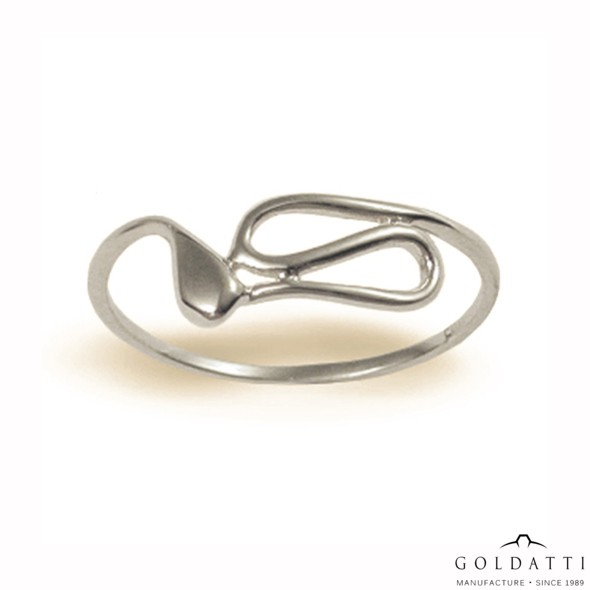 Női gyűrű (Fehér  - 0.8 gr) - 084F
