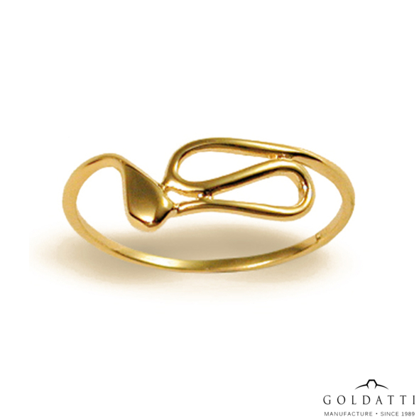 Női gyűrű (Sárga  - 0.8 gr) - 084S