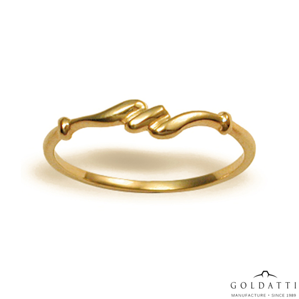 Női gyűrű (Sárga  - 1.2 gr) - 100S