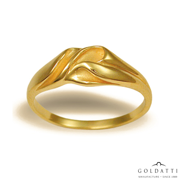 Női gyűrű (Sárga  - 3.7 gr) - 104S
