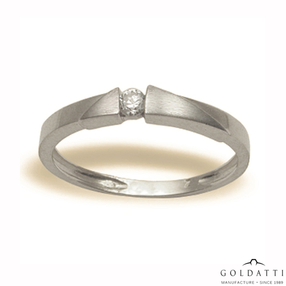 Női köves gyűrű (Fehér  - 2.5 gr) - 165F