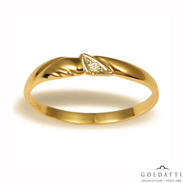 Női köves gyűrű (Sárga  - 2.1 gr) - 178S