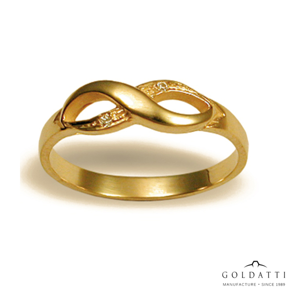 Női köves gyűrű (Sárga  - 2.6 gr) - 189S