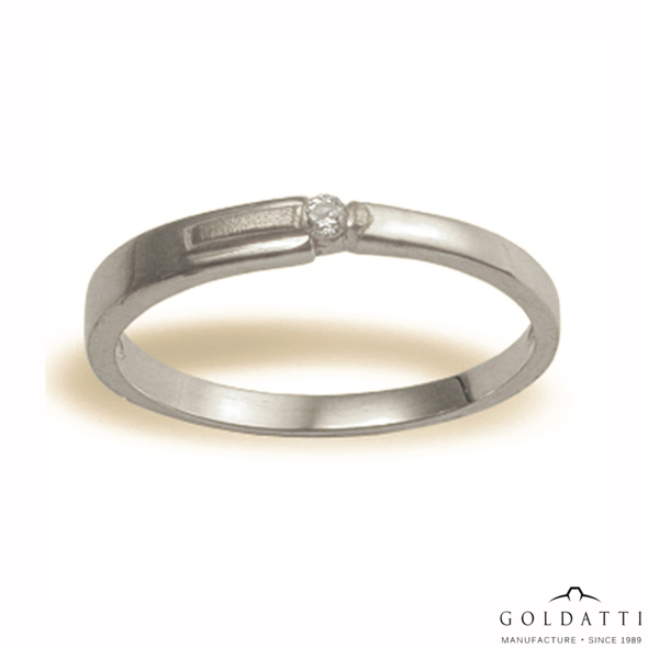 Női köves gyűrű (Fehér  - 2.4 gr) - 209F