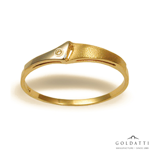 Női köves gyűrű (Sárga  - 1.7 gr) - 219S