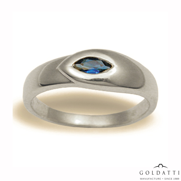 Női köves gyűrű (Fehér  - 3.5 gr) - 233F