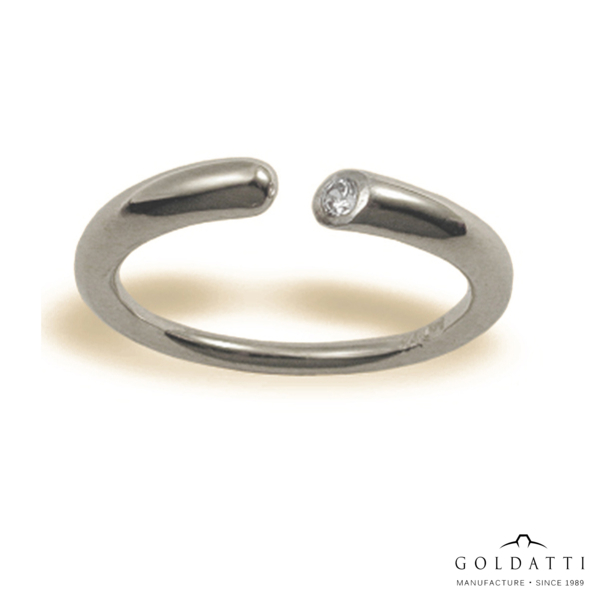 Női köves gyűrű (Fehér  - 2.8 gr) - 262F