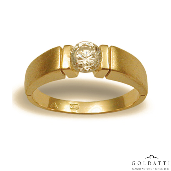 Női köves gyűrű (Sárga  - 3.8 gr) - 271S