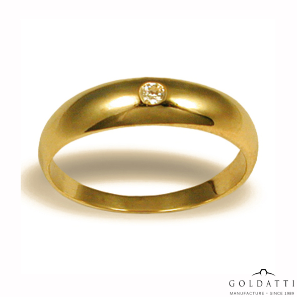 Női köves gyűrű (Sárga  - 2.3 gr) - 289S