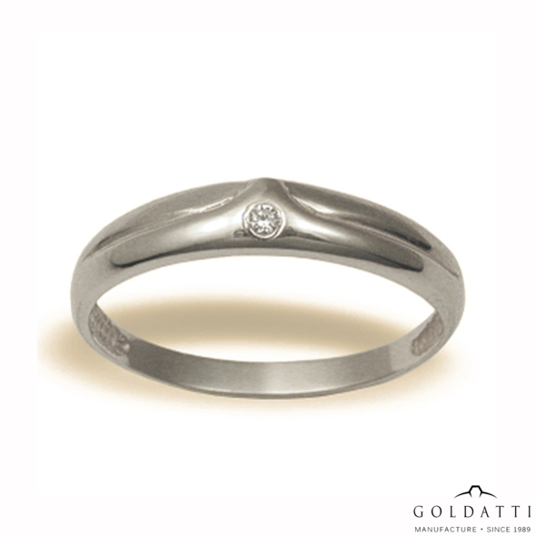 Női köves gyűrű (Fehér  - 3 gr) - 294F