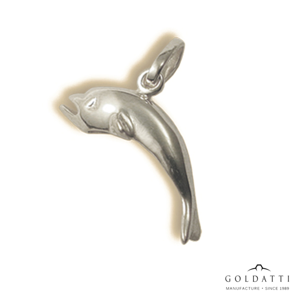 Delfin-medál (Fehér - 2.4 gr) - 332F