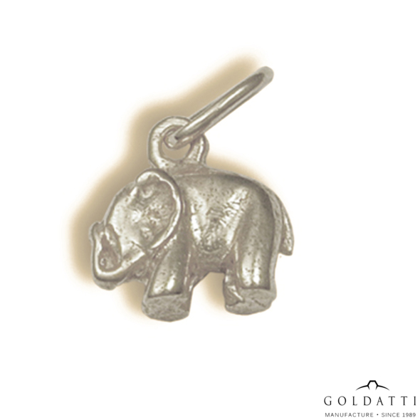 Elefánt medál (Fehér  - 2 gr) - 351F