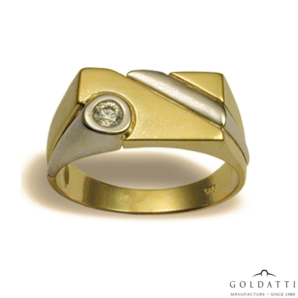 Férfi pecsétgyűrű (Sárga - 6.9 gr) - 492SF