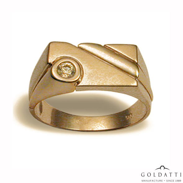 Férfi pecsétgyűrű (Vörös  - 6.9 gr) - 492V
