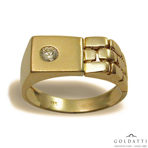 Férfi pecsétgyűrű (Sárga  - 6.5 gr) - 493S