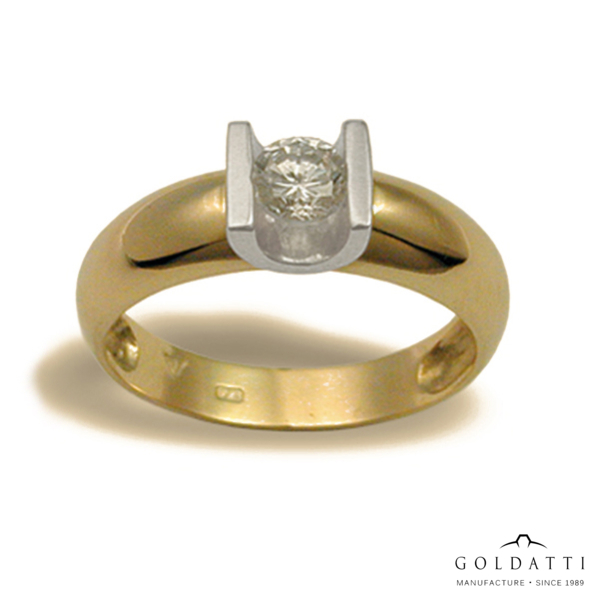 Női köves gyűrű (Sárga - 3.9 gr) - 499SF