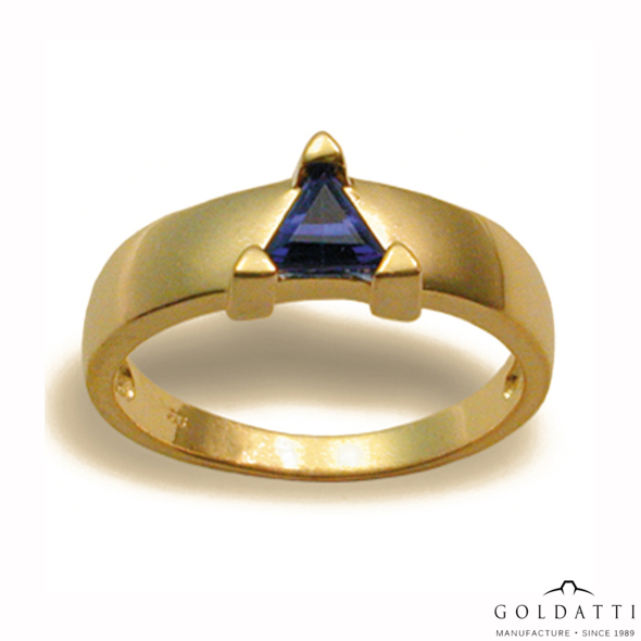 Női köves gyűrű (Sárga  - 3.1 gr) - 515S