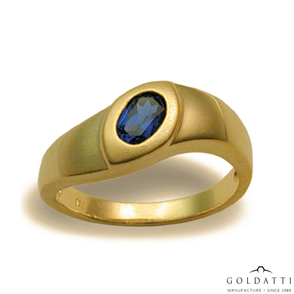 Női köves gyűrű (Sárga  - 5 gr) - 535S